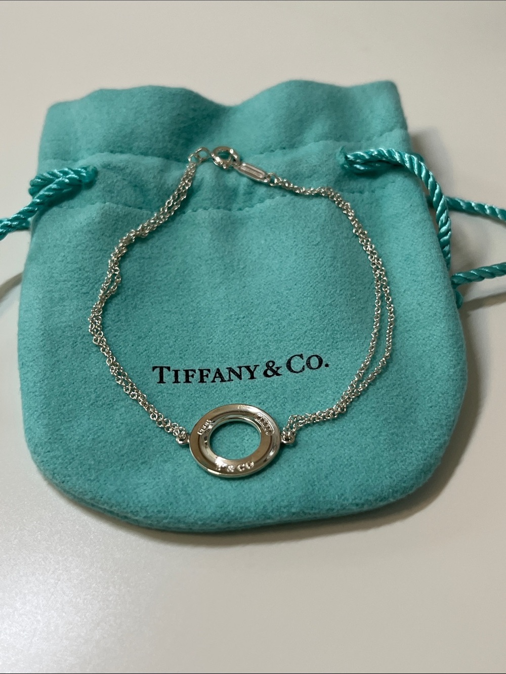 Tiffany & Co. 1837 Double Chain Bracelet in Sterling Silver - 7-inches